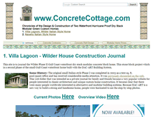 Tablet Screenshot of concretecottage.com